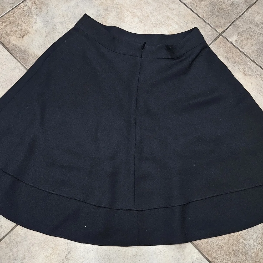 Kate Spade Black A-Line High-Low Skirt